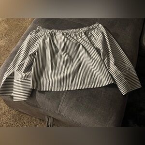 Worthington Black/White Stripe top